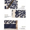 TE9926MLG Korean fashion slim blue and white porcelain pattern sweater