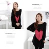 TE86120JYS Korean fashion tassel heart knitting sweater