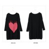 TE86120JYS Korean fashion tassel heart knitting sweater