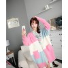 TE9026MLCQ Candy color matching casual sweater