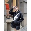 TE8966QQWL Casual lighting pattern hooded coat