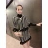 TE8052XWFC Europe fashion mandarin sleeve coat with lotus leaf skirt