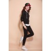 TE88219HNW Autumn casual tracksuit three pieces black