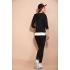 TE88219HNW Autumn casual tracksuit three pieces black