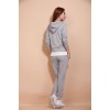 TE88219HNW Autumn casual tracksuit three pieces grey