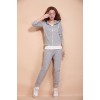 TE88219HNW Autumn casual tracksuit three pieces grey