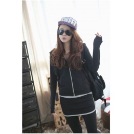 TE5003XXM Europe style leisure hooded coat with slim pantskirt