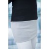 TE9853TT Contract color slim long T-shirt black