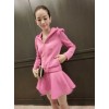 TE8215MN Korean fashion hooded tops with skirt