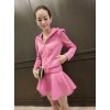 TE8215MN Korean fashion hooded tops with skirt