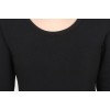 TE8988WMSS Korean fashion joker pure color backing T-shirt black