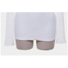 TE8984WMSS Korean fashion slim off shoulder backing T-shirt white