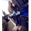 TE6027YZL Europe fashion velvet long sleeve tops with pants