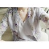 TE9095LXSS Organza flowers print shot coat apricot