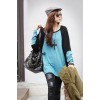 TE59217BLJL Color matching casual long sleeve T-shirt