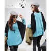 TE59217BLJL Color matching casual long sleeve T-shirt