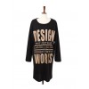 TE9827AYY Korean fashion letters printing loose long sweatshirt