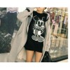 TE9831AYY Korean fashion letters printing back long zipper up hoodies grey