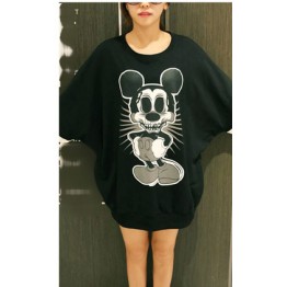 TE9752AYY Korean fashion loose skull cartoon print loose sweatshirt