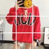 2017 autumn and winter new Korean fashion loose students wild short  tie  sweatshirt