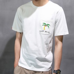 1010 Hongkong style personality loose men t-shirt