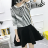 815 bow tie slim long-sleeve sweater 