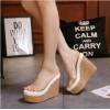 Korean fashion wedge heel slipper