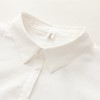 6905 # 2017 spring new embroidery pocket long sleeve shirt tied bow cotton long sleeve shirt female
