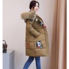 Real shot 2017 autumn and winter new Korean casual long section Slim was thin fashion down jacket female cotton jacket