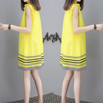 3941 new section was thin doll skirt summer long sleeveless dress