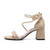 High heels buckle open-toed Rome sandals