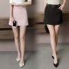 6538 A-line pocket short skirt