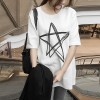 T - female short - sleeved short - sleeved long paragraph loose large code 3929