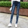 977 embroidery hot diamond hole jeans