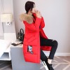 Real shot 2017 autumn and winter new Korean casual long section Slim was thin fashion down jacket female cotton jacket