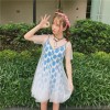 2017 summer new ladies peach heart dress skirt yarn A dress skirt two sets of dress women