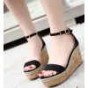 High heel waterproof platform beach thick bottom muffin sandals