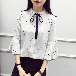 3715 short-sleeved chiffon shirt