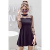 7105 grenadine long sleeve sexy slim dress