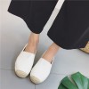 2017 new leather flat-bottomed fisherman shoes female Korean round head a pedal lazy footwear straw shemp rope flat shoes