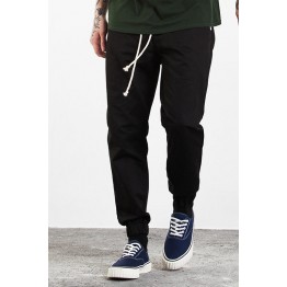 W335W17 straight joggerpants tied with small feet feet pants