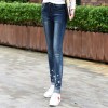 977 embroidery hot diamond hole jeans