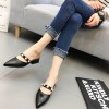 Baotou sandals 2017 new female summer rough with the students with wild pearl water jelly tip semi-cool slippers