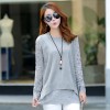 Real shot 2017 autumn and winter new large size loose fake two sets of sweaters women lead shirt sweater women 5540