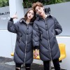 8831 couples long down jacket with cap