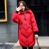 8831 couples long down jacket with cap