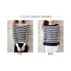 5007 black and white stripes breastfeeding sweater