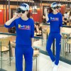 7062 # [real shot] 2017 spring and autumn new Korean women's sportswear Slim was thin fashion leisure sports sets