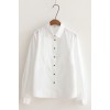 6893 art lady cotton white shirt