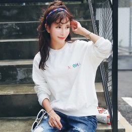 8768 letters print sweatshirt